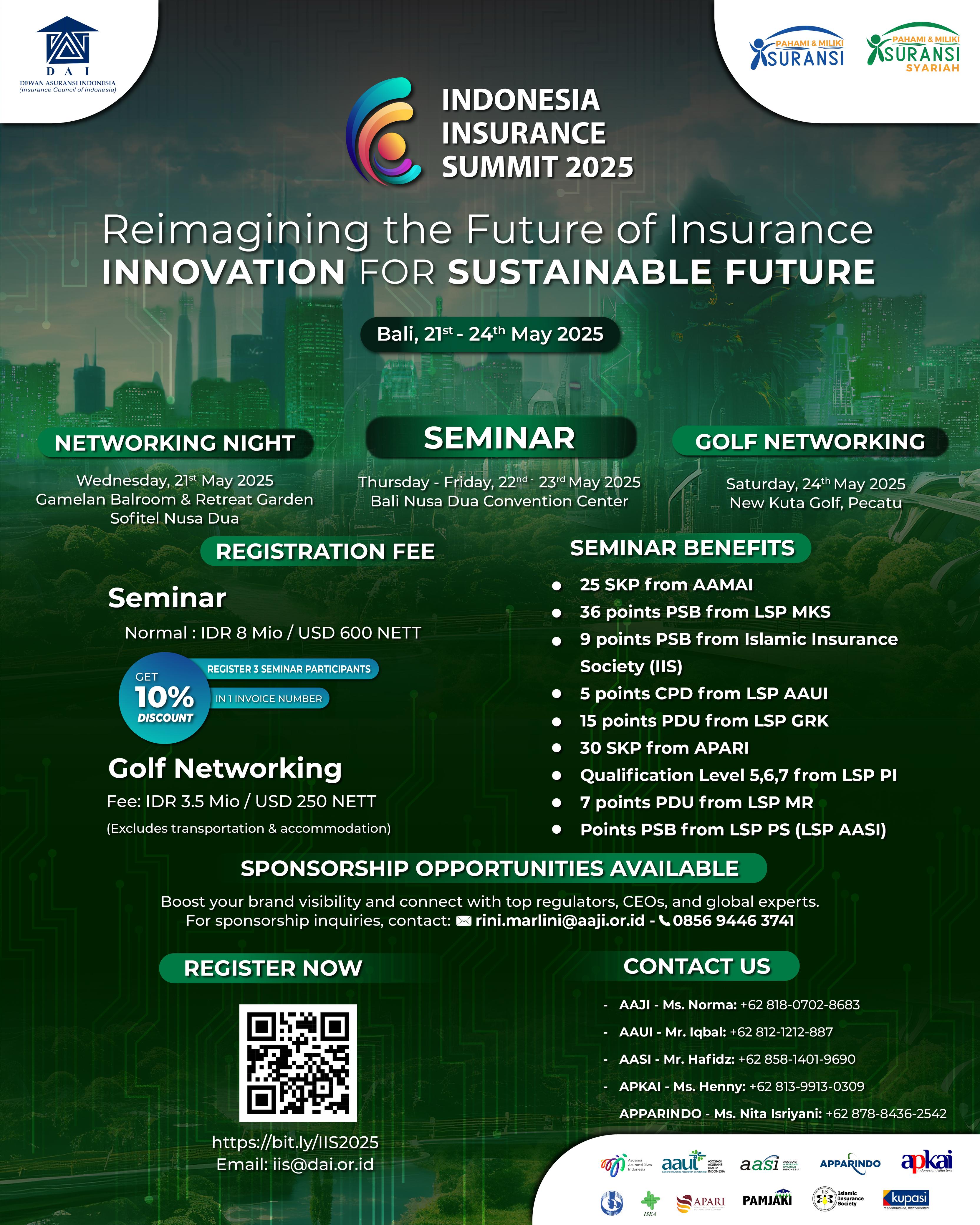 WUJUD TRANSFORMASI INDUSTRI PERASURANSIAN INDONESIA: INDONESIA INSURANCE SUMMIT 2025 DIGELAR DI BALI